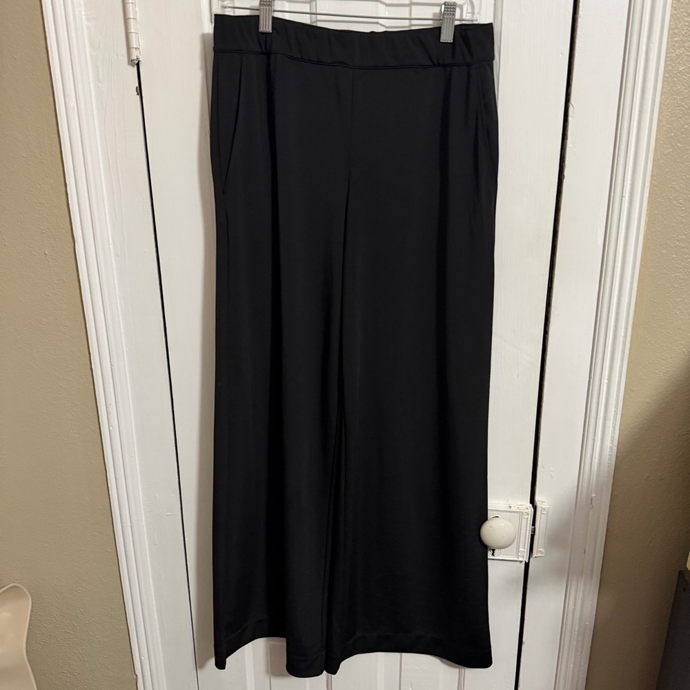 Club Monaco Black Wide Leg Pull On Pants Medium